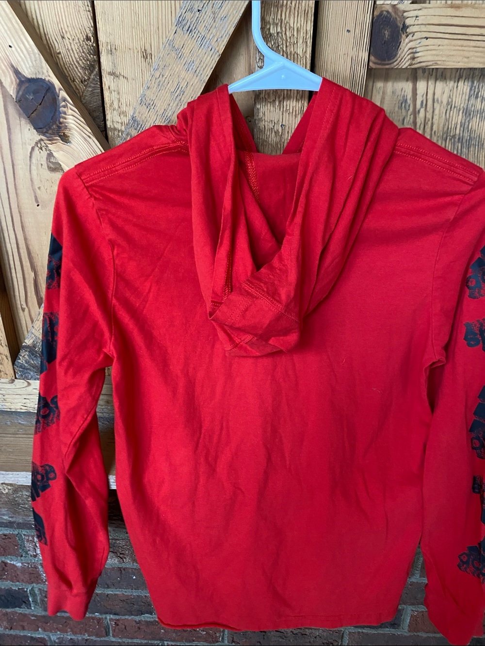 Adidas boys Red Crewneck Hoodie Long-Sleeve Shirt size medium 10-12. Regular fit - Picture 9 of 14